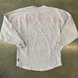 Vintage Y2K Light Purple Disney Spirit Jersey Walt Disney Sparkle Longsleeve XS